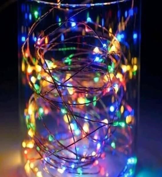 BUFFER® Pilli Dekoratif Peri Led Işık 3 Metre (RGB) Gaming Aydınlatma