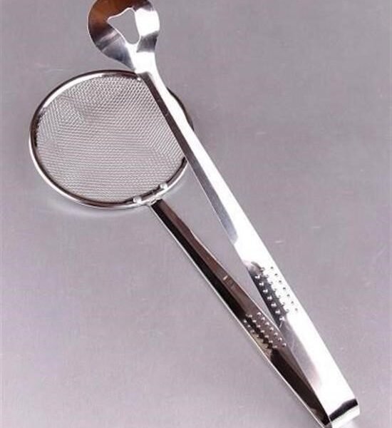 BUFFER® Çok Amaçlı Süzgeçli Paslanmaz Metal Haşlama Ve Kızartma Maşası