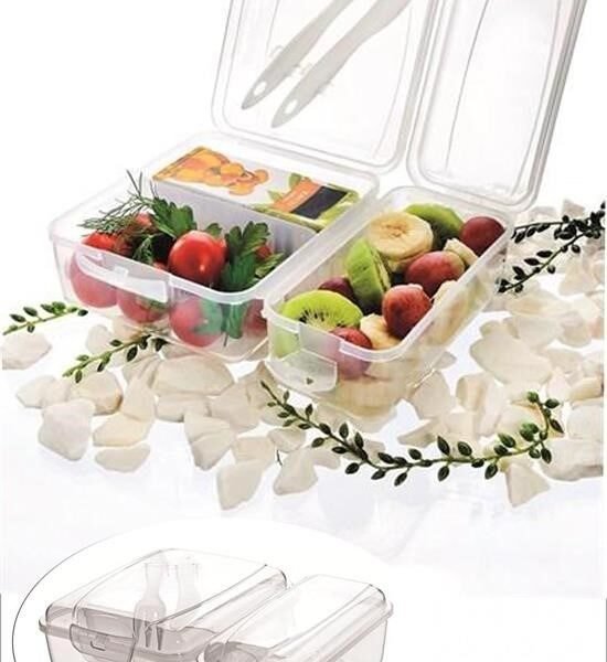 BUFFER® Takeaway Ergonomik Asorti Çatal Bıçaklı Pratik Yoğurt Saklama Kabı