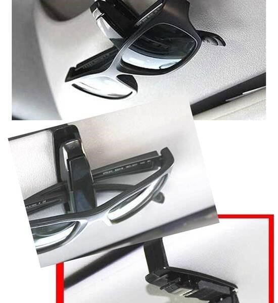 BUFFER® Araç İçi Mandallı Güneş Gözlüğü Kartvizit Tutacağı Klips Aparat